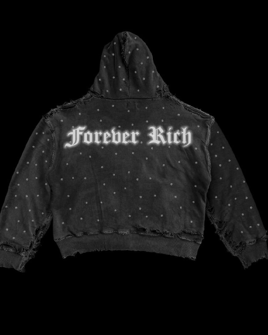"Forever Rich" Calligraphy hoodie